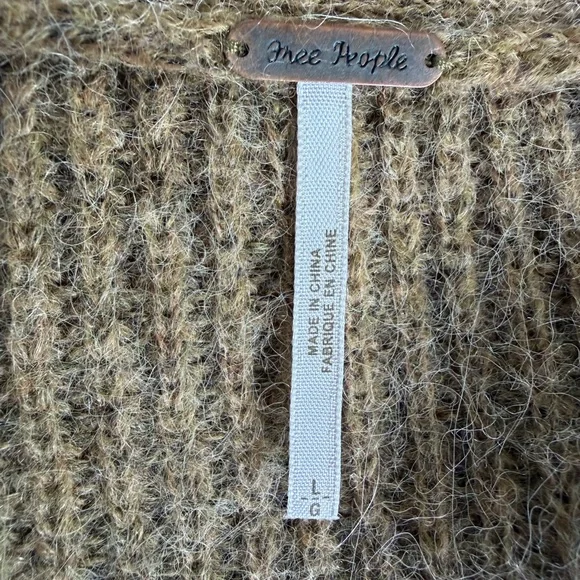 Free People Cloudy Day Oversized Longline Alpaca Mohair Blend Cardigan - Picture 15 of 16